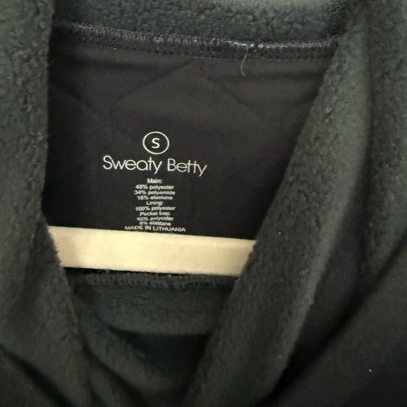 Sweaty Betty Charcoal Fleece Pullover - Picture 3 of 5